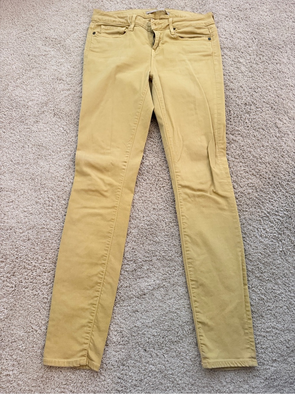 Vince Mustard Yellow Skinny Jeans